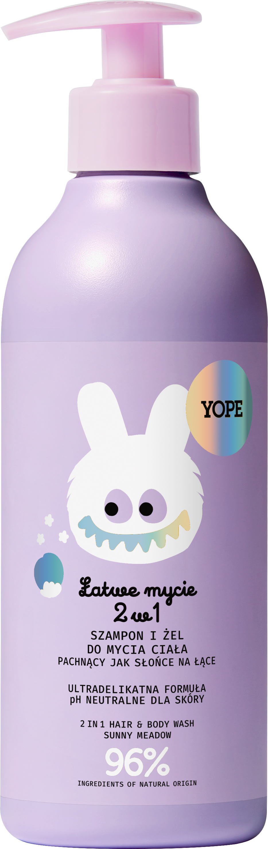 Yope Easy Wash 2in1 Șampon și gel de duș pentru copii 400ml