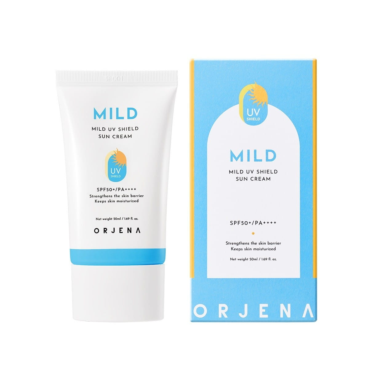 ORJENA Cremă facială blândă cu SPF50+/PA++++ 50ml