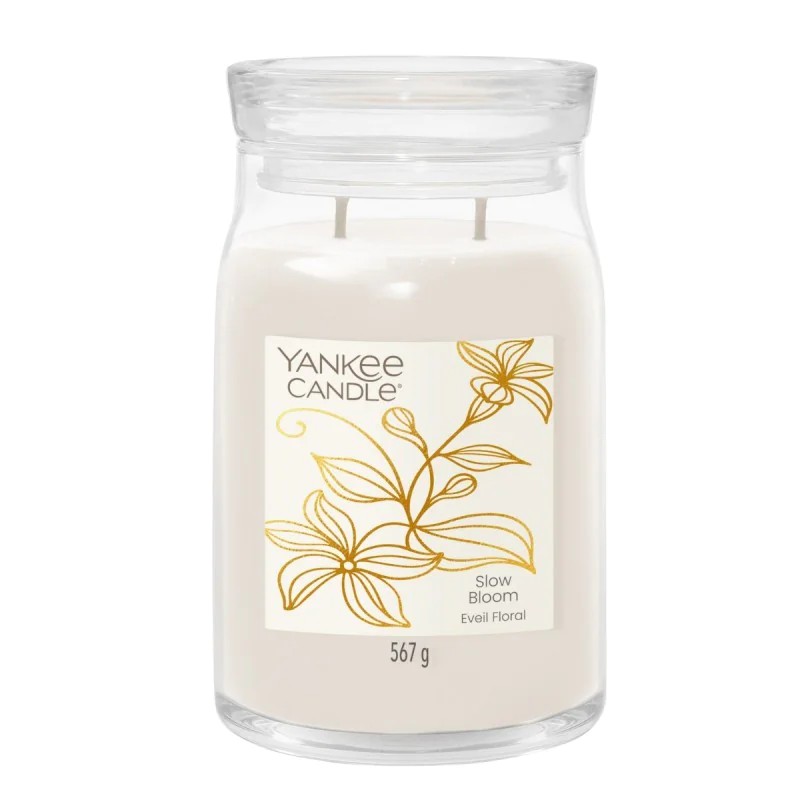 Yankee Candle Două fitiluri Borcan mare Lumânare Slow Bloom
