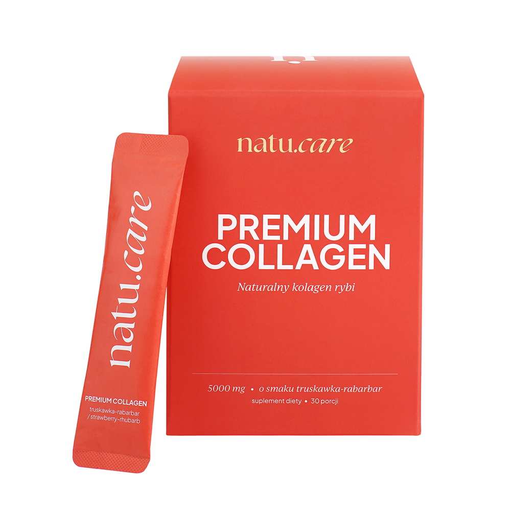 Natu.Care Supliment dietetic premium Colagen de căpșuni și rubarbă 5000mg 30 pliculețe