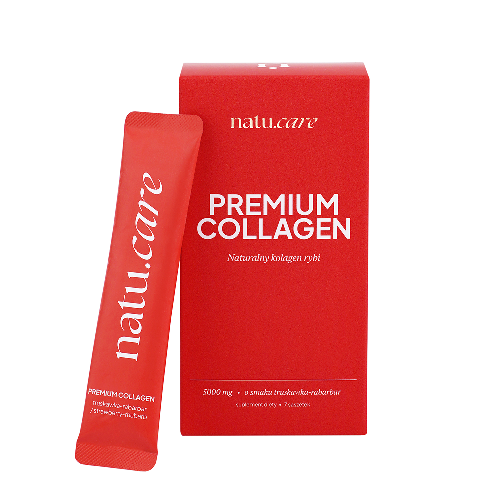 Natu.Care Supliment dietetic premium Colagen de căpșuni și rubarbă 5000mg 7 pliculețe