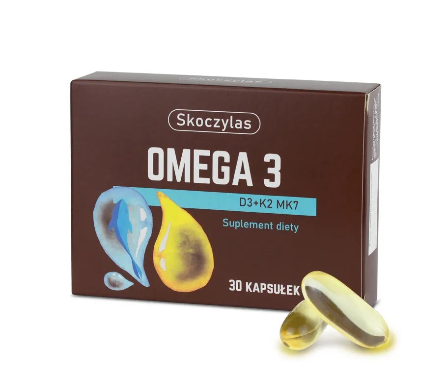 Skoczylas Omega 3 D3 + K2 MK7 Supliment alimentar 30 Capsule