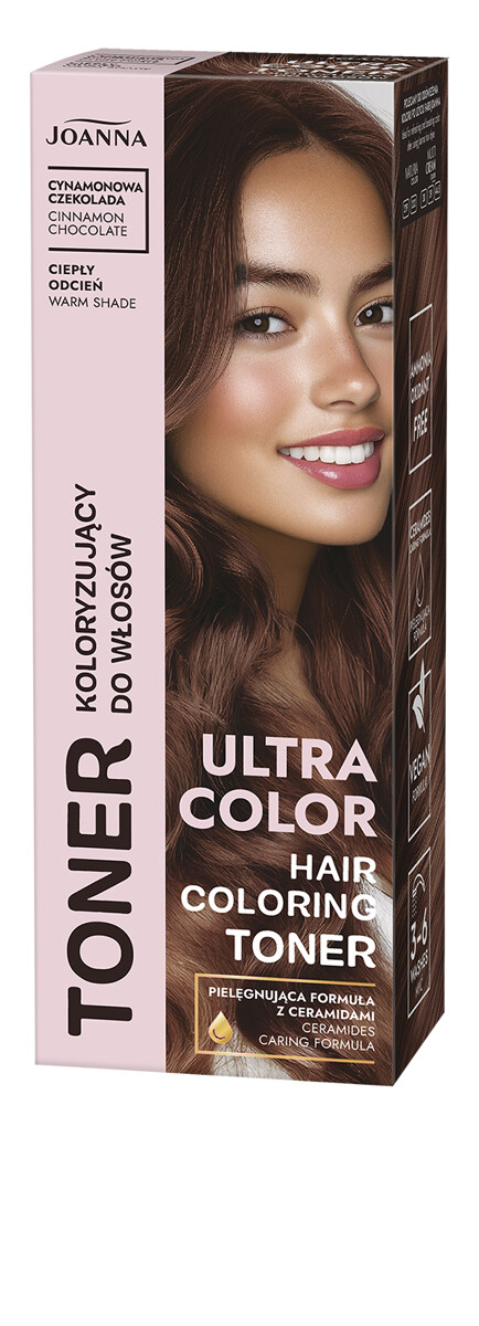 Joanna Ultra Color Tonic pentru colorarea părului Scorțișoară Ciocolată 100g