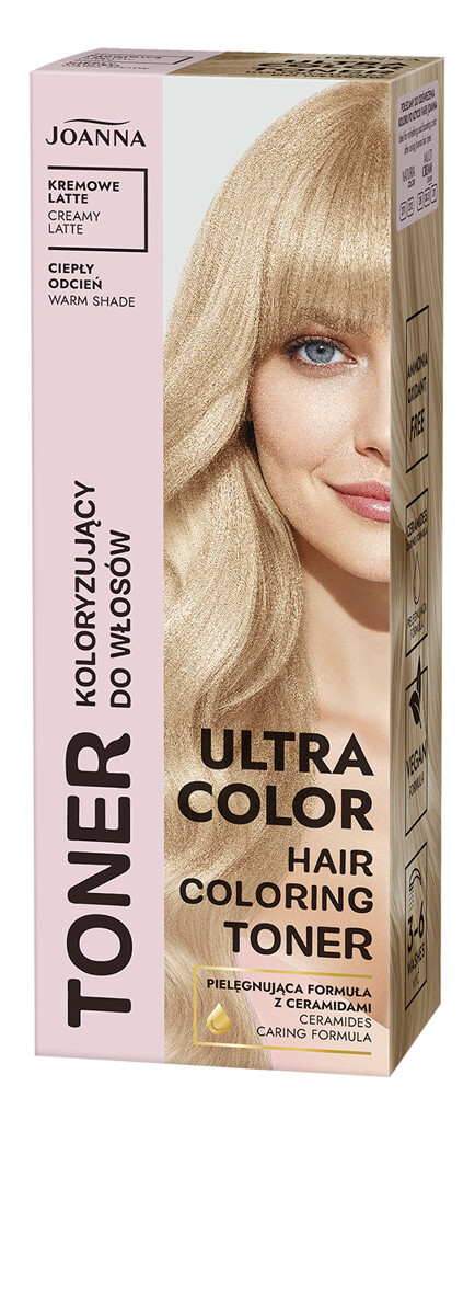 Joanna Ultra Color Hair Coloring Toner Creamy Latte 100g