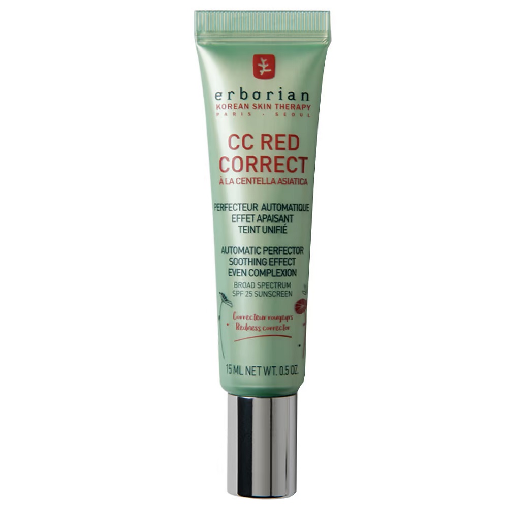 Erborian CC Red Correct Cream cu SPF25 Filtru pentru corectarea roșeață 15ml