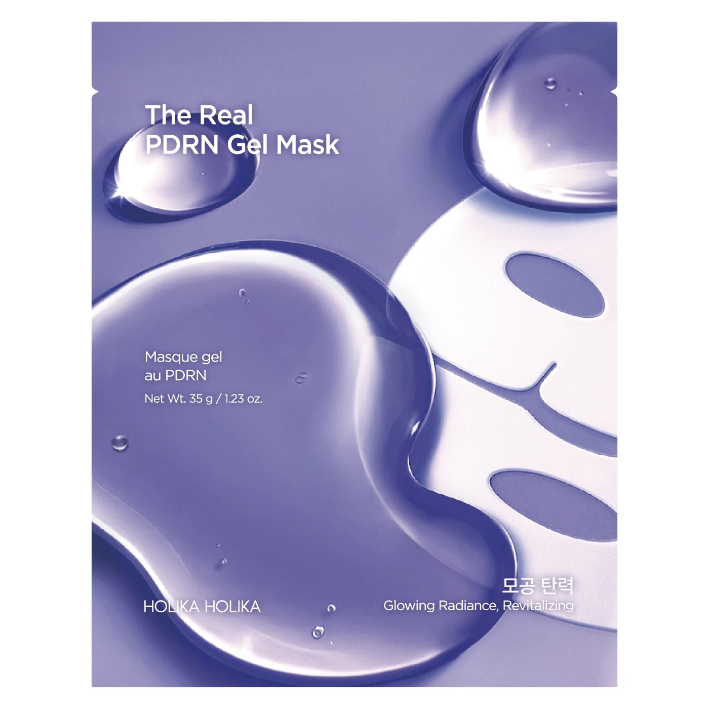 Holika Holika The Real PDRN Gel Mask Mască hidrogel de netezire și fermitate 35g