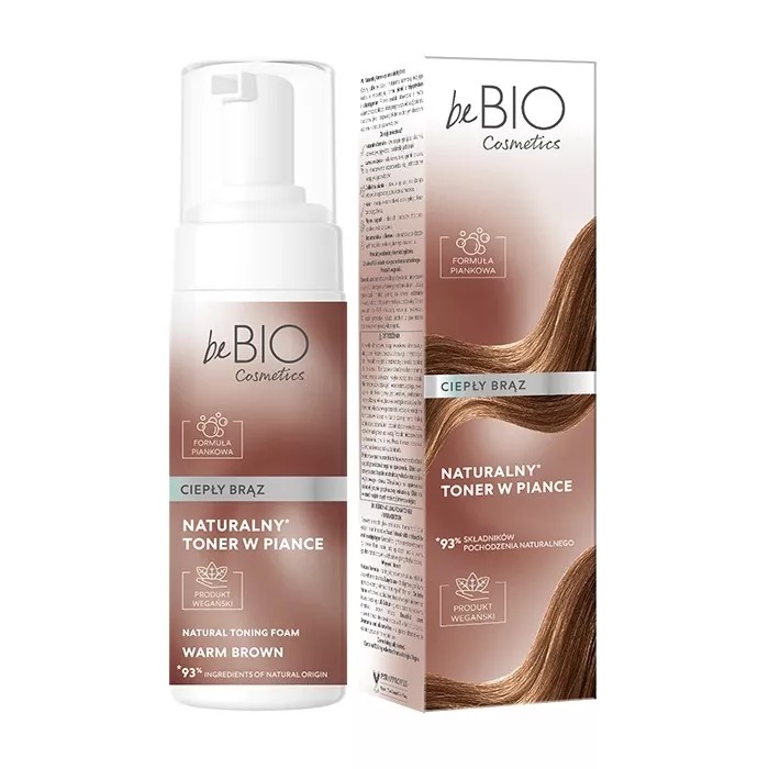 beBIO Cosmetics Tonic natural pentru păr Spumă caldă maro 120ml