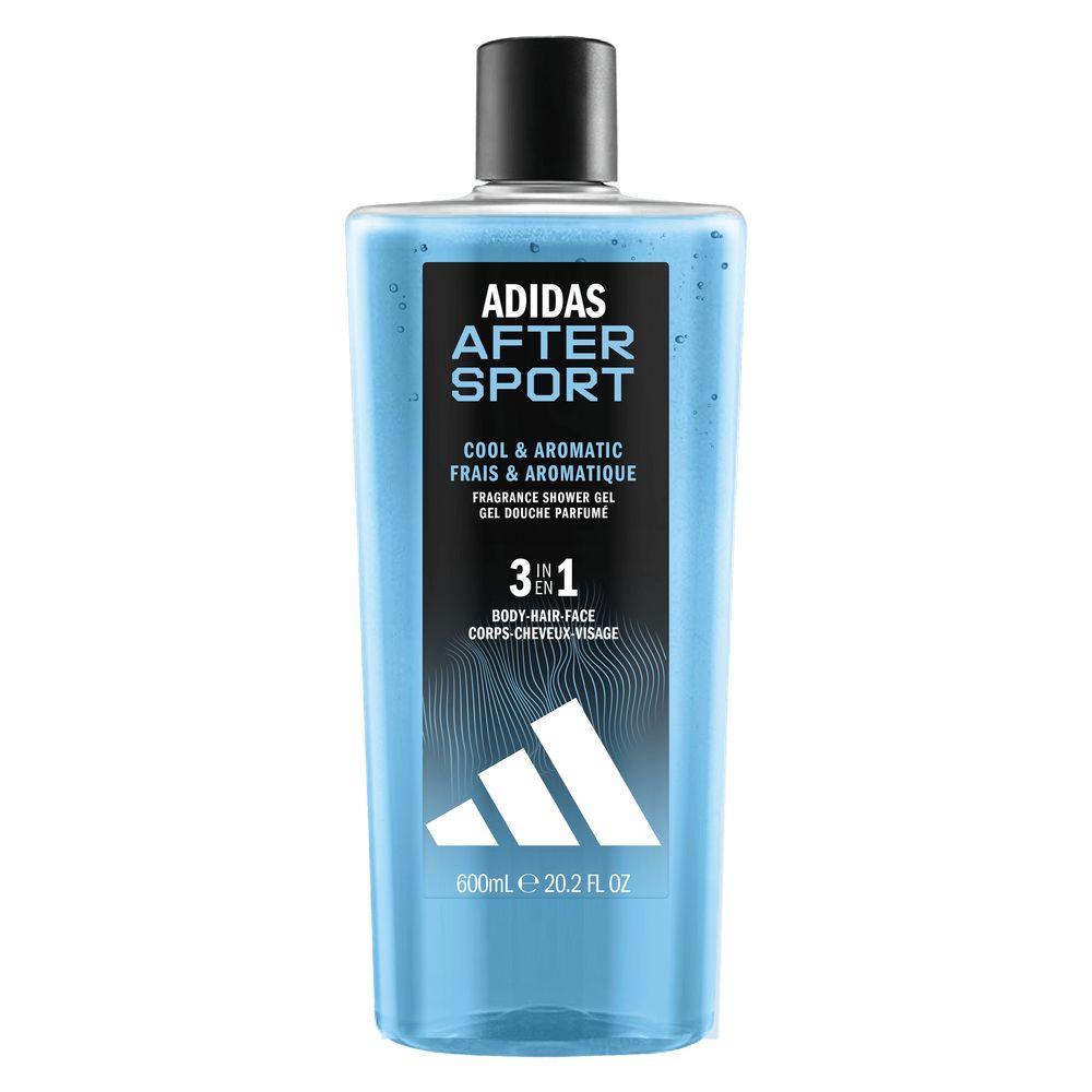 ADIDAS After Sport 3-in-1 Gel de duș pentru bărbați 600ml