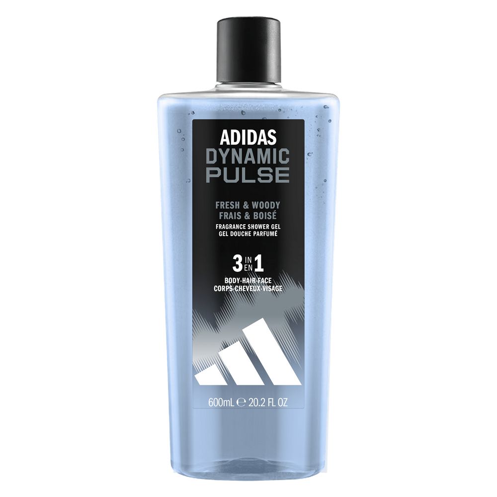 Gel de duș pentru bărbați ADIDAS Dynamic Pulse 3-in-1 600ml