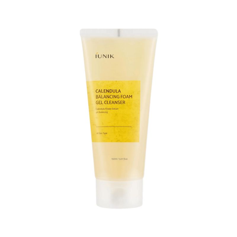 iUNIK Calendula Balancing Foam Gel Cleanser Gentle Face Wash 150ml