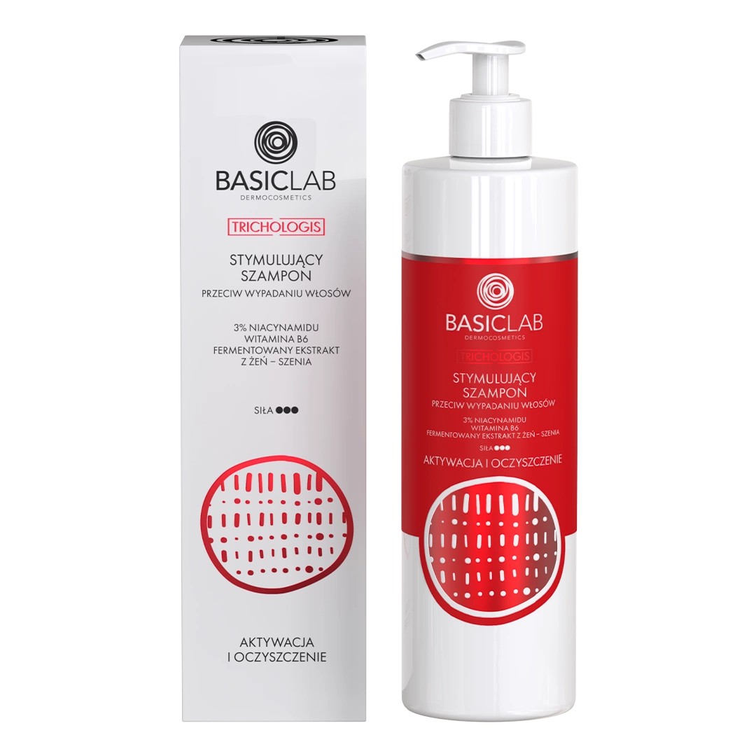 BasicLab Trichologis Stimularea anti-pierdere a părului Șampon de activare și purificare 300ml