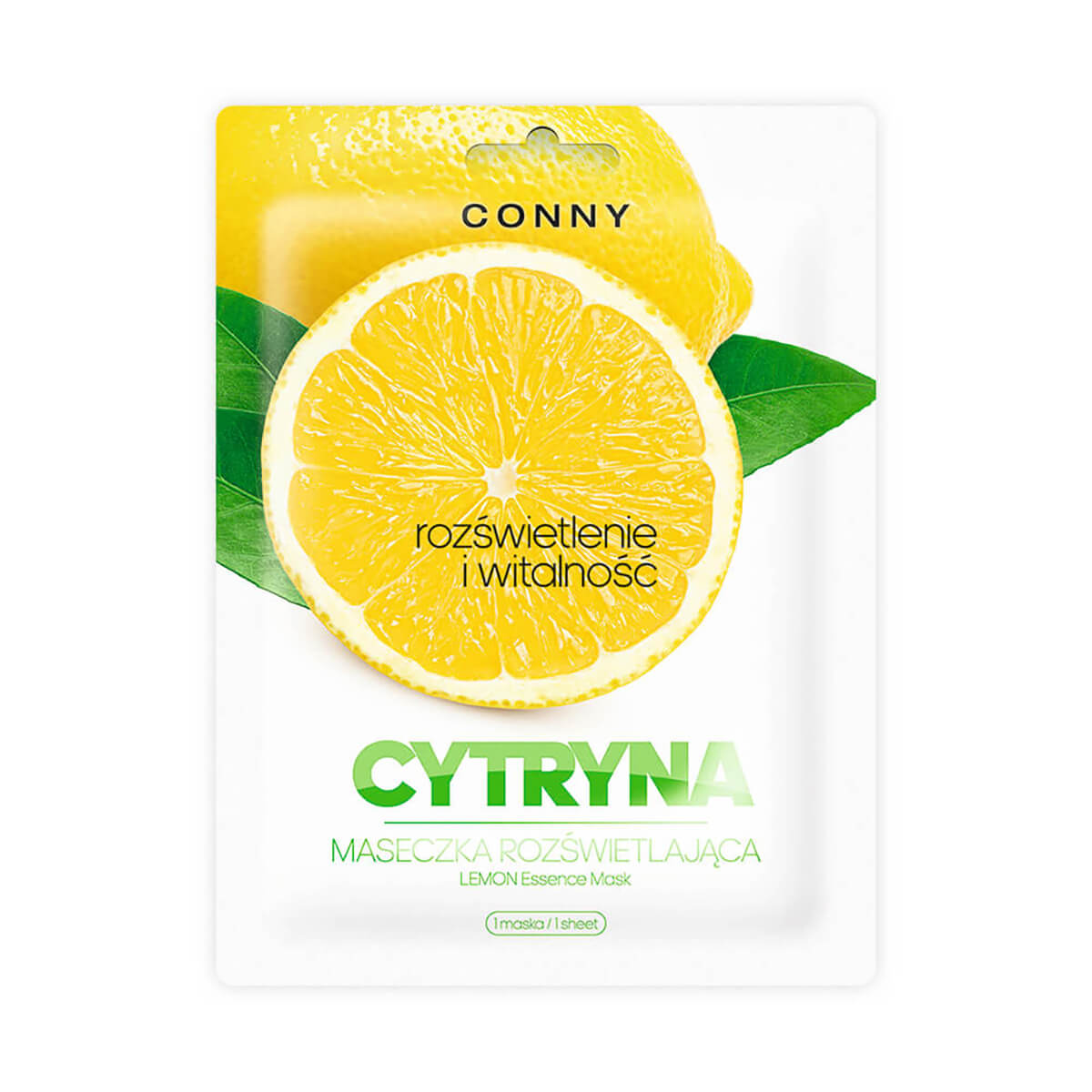 Conny Lemon Mască de față cu foiță iluminatoare
