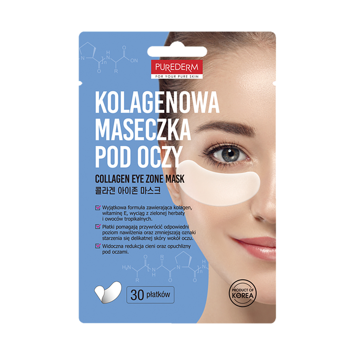 Plasturi pentru ochi cu colagen Purederm 30 buc