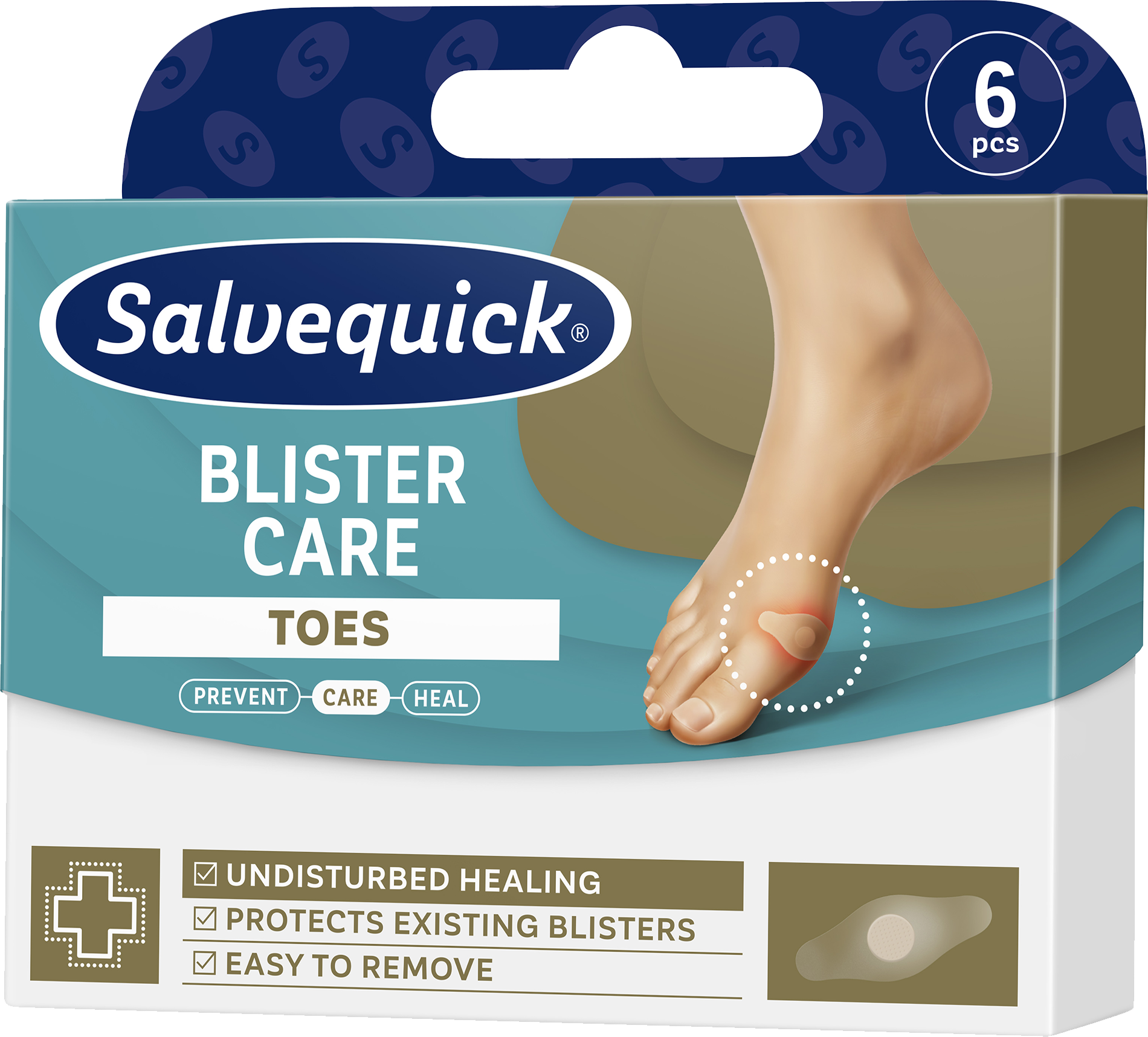 Salvequick Îngrijirea bătăturilor la degetele de la picioare Plasturi pentru bătături 6 bucăți