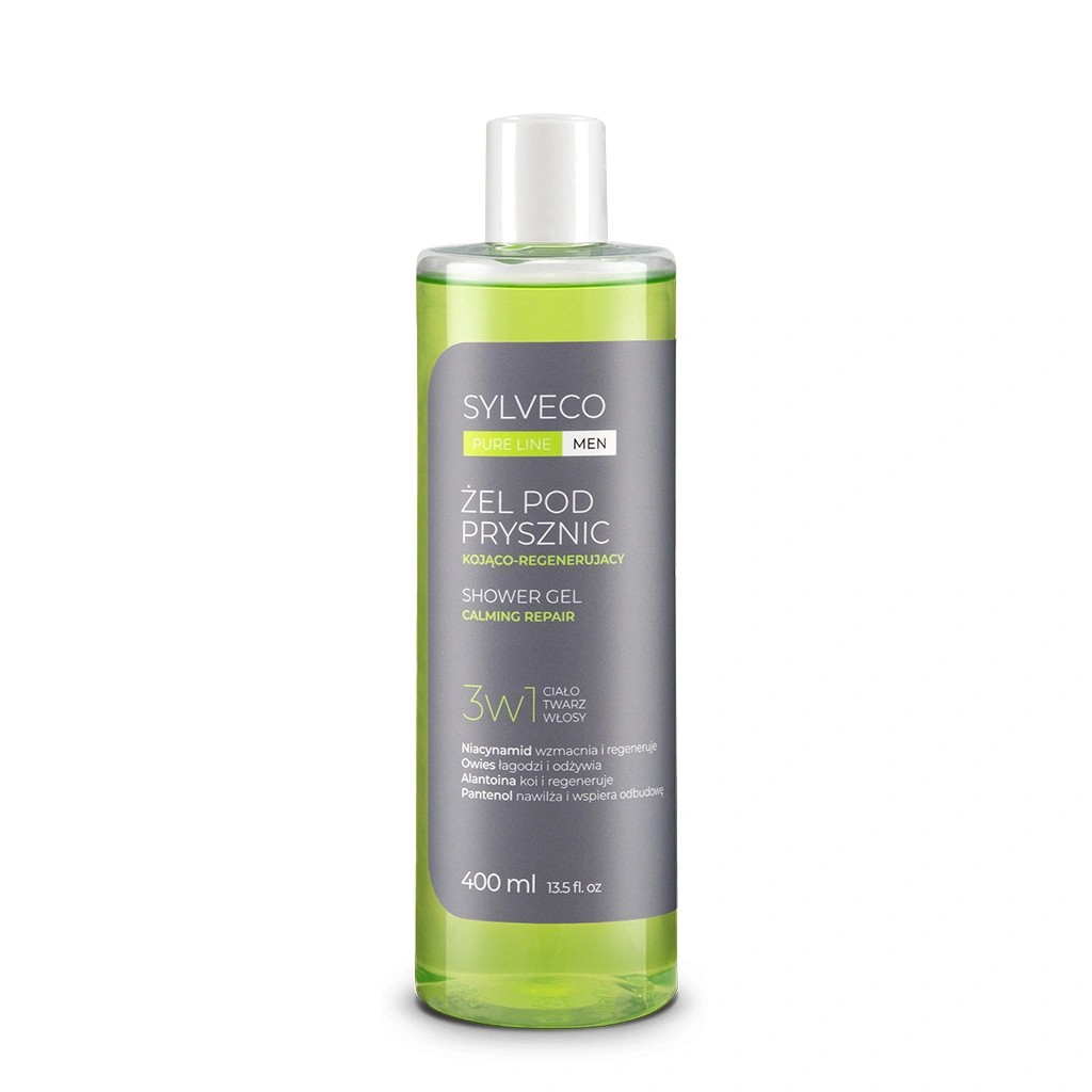 Sylveco Pure Line Men Gel de duș calmant-regenerant pentru bărbați 3in1 400ml