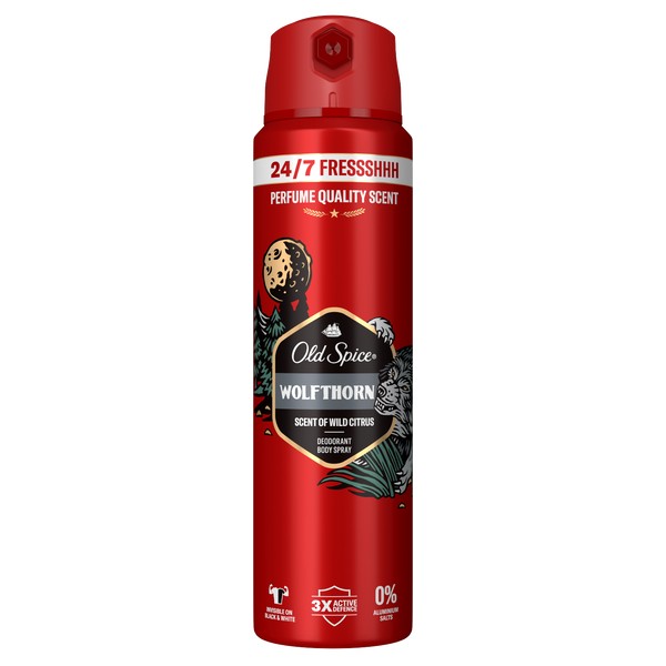 Old Spice Wolfthorn Spray Deodorant 150ml