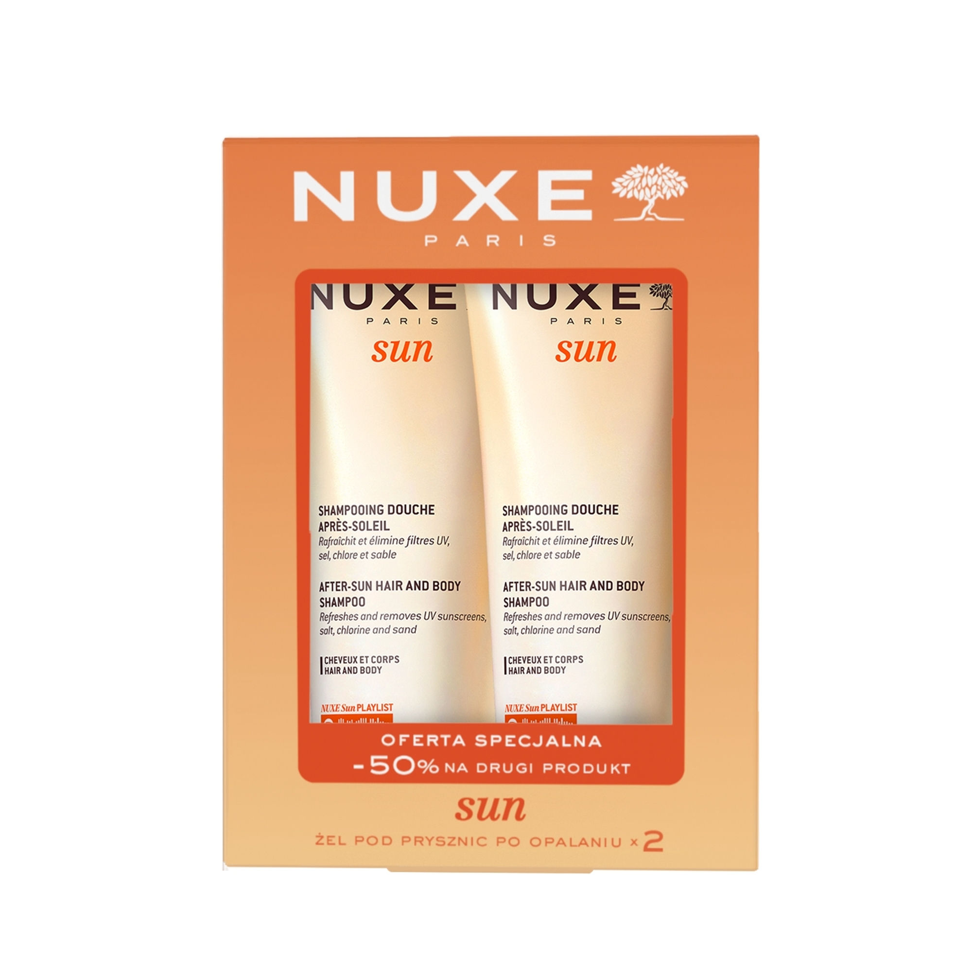 NUXE Sun After-Sun Gel de duș Set 2x200ml