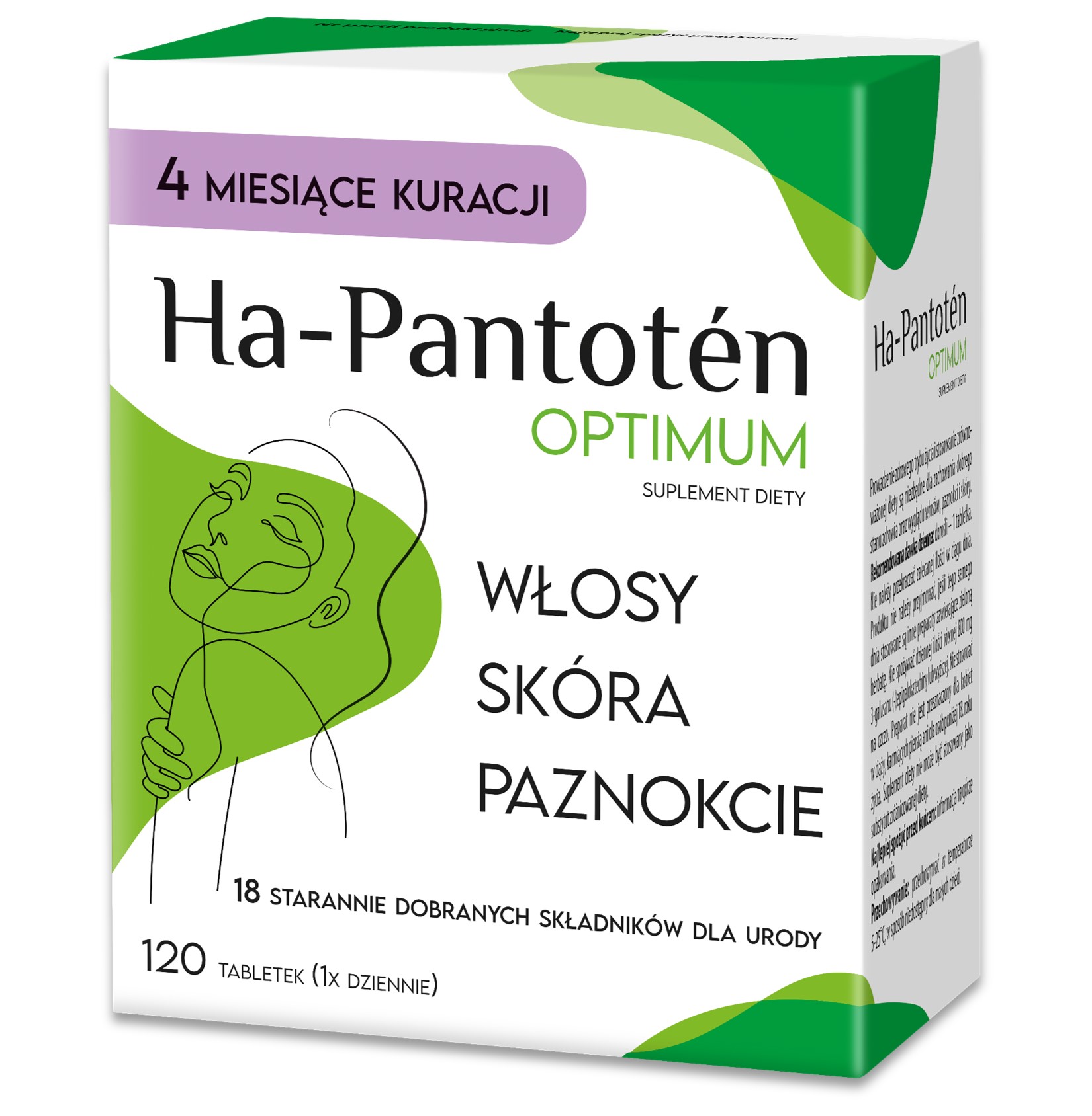 Ha-Pantothen Optimum pentru păr, piele și unghii Supliment alimentar 120 de tablete