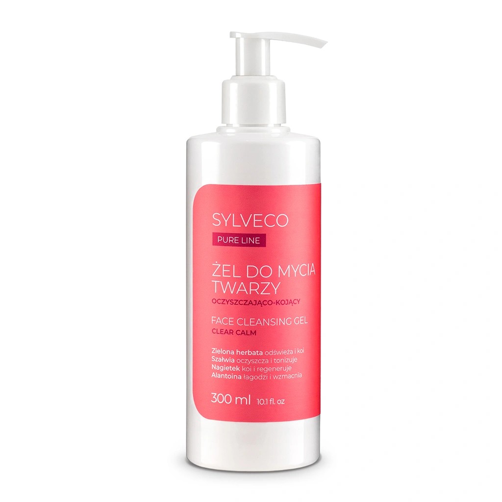 Sylveco Pure Line Gel de spălare facială purificator și calmant 300ml