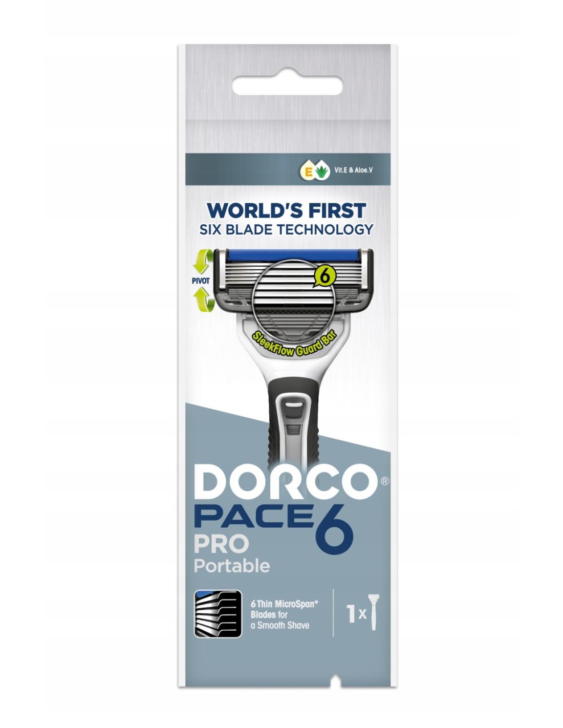 Dorco 6 Lame Pace 6 Pro Portabil 1 Bucată
