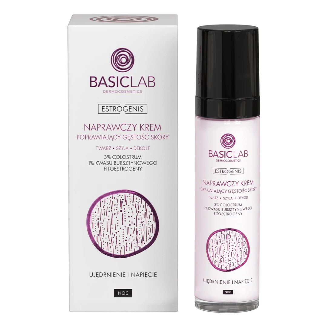 BasicLab Estrogenis Repair Neck and Decolletage Skin Density Improving Night Cream 50ml