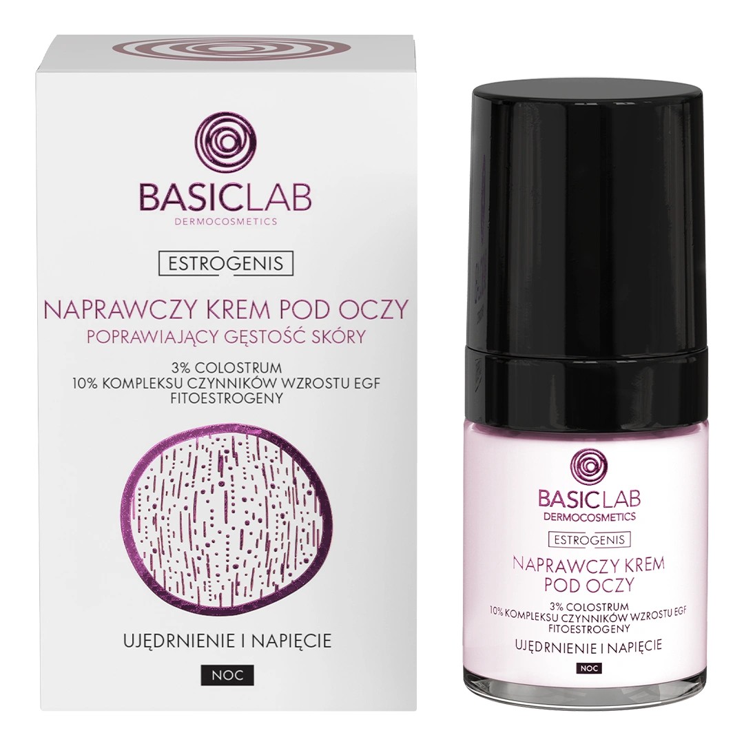 BasicLab Estrogenis Repair Eye Cream Îmbunătățirea densității pielii de noapte 18ml