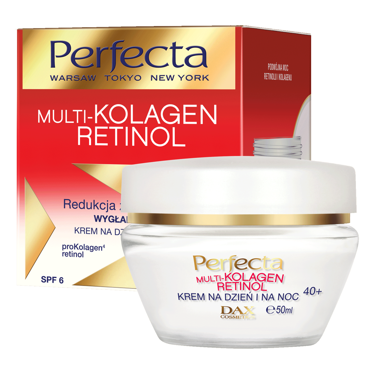 Perfecta Multi-Kolagen Retinol Day & Night Face Cream 40+ 50ml