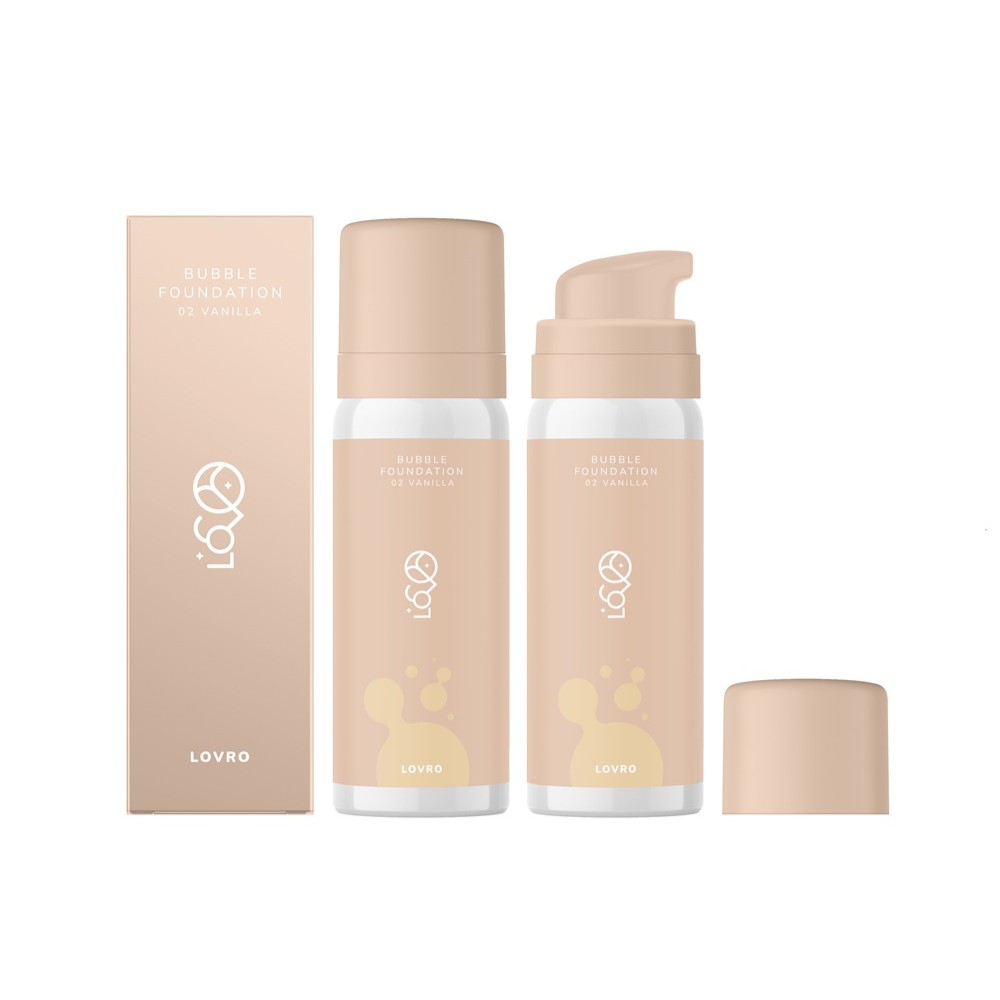 Lovro Bubble Foundation Fond de ten iluminator infuzat 02 Vanilie