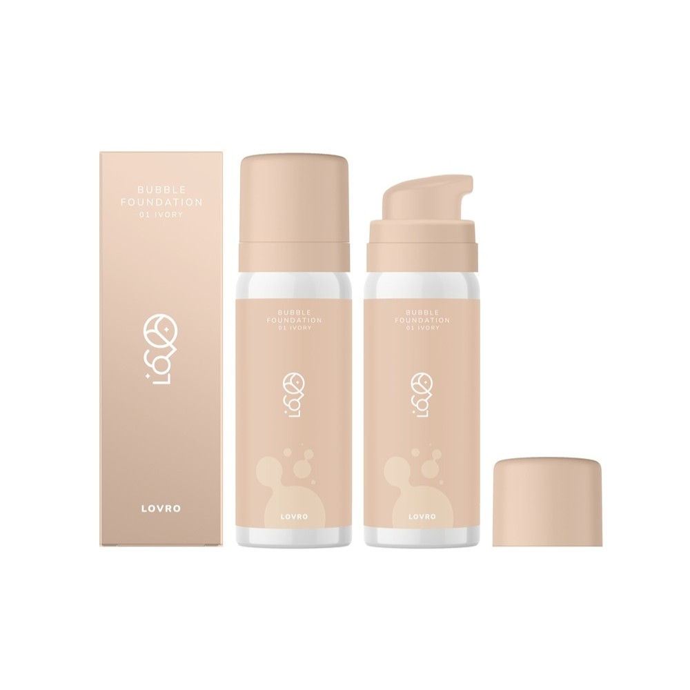 Lovro Bubble Foundation Fond de ten iluminator infuzat 01 Ivory