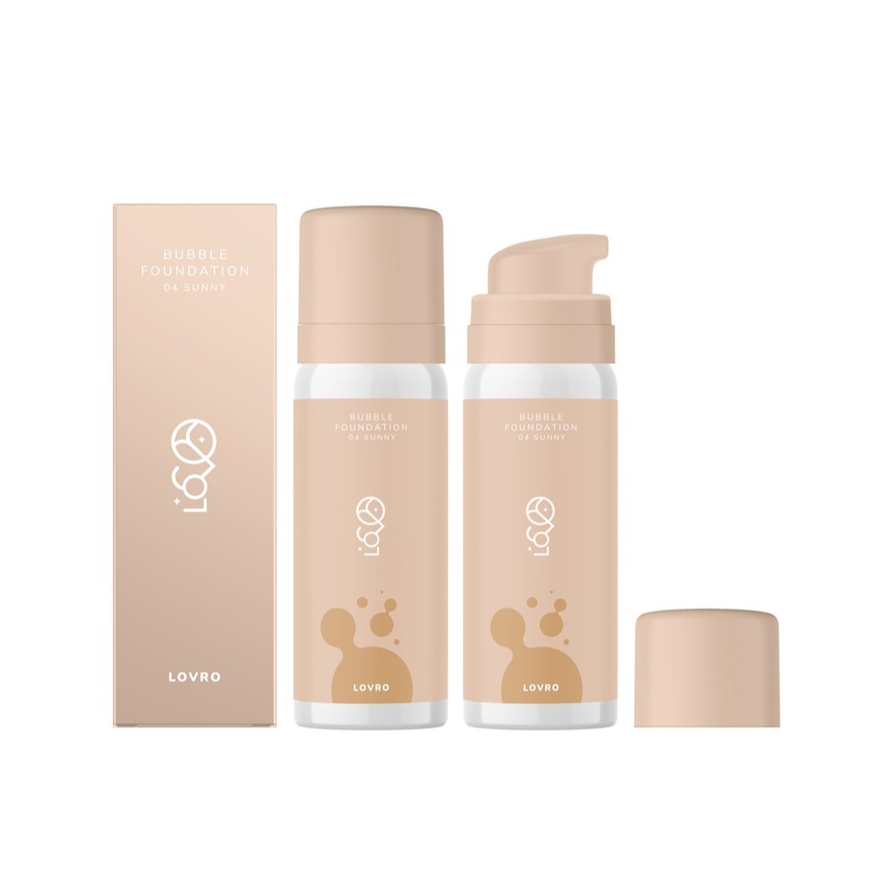 Lovro Bubble Foundation Fond de ten iluminator infuzat 04 Sunny