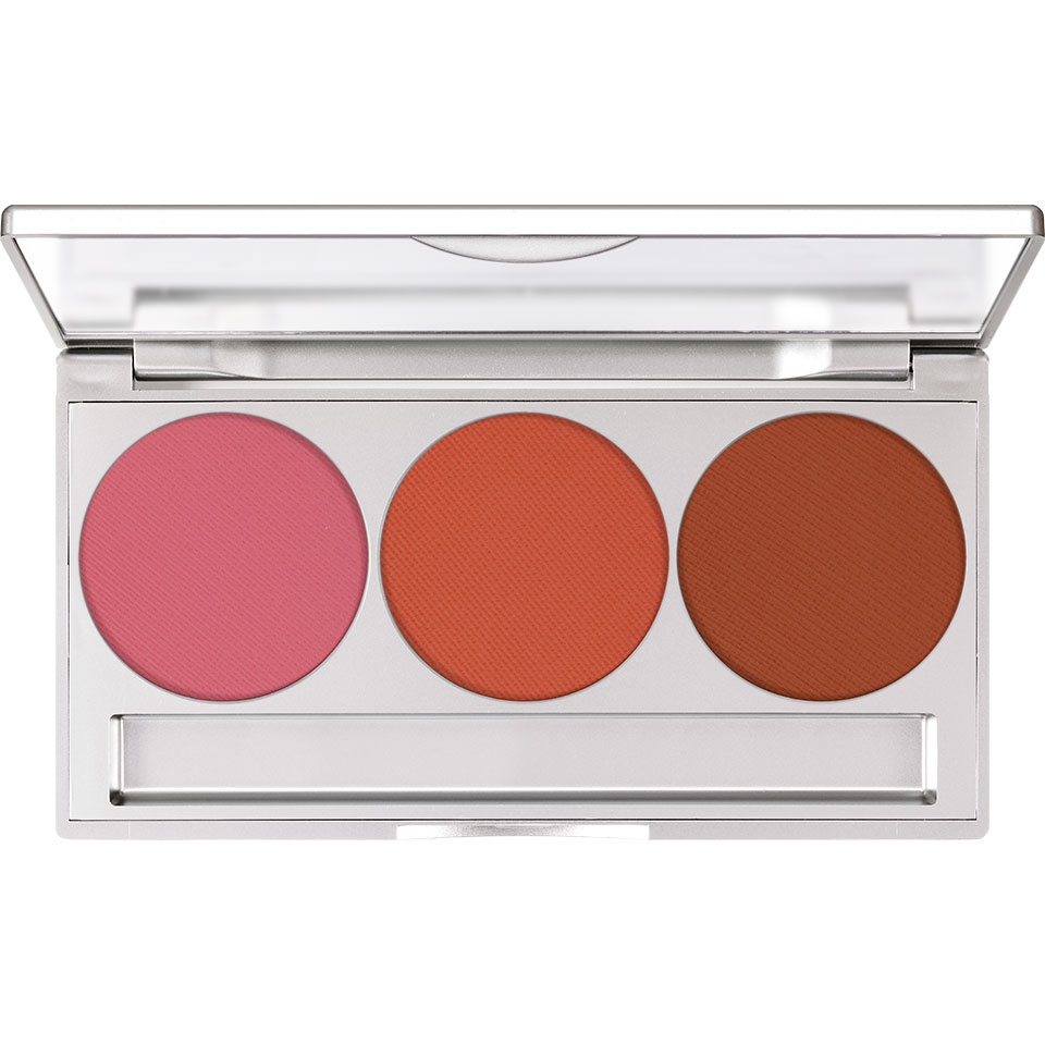 Paletă Kryolan Trio Blusher Magnetic Day Blush