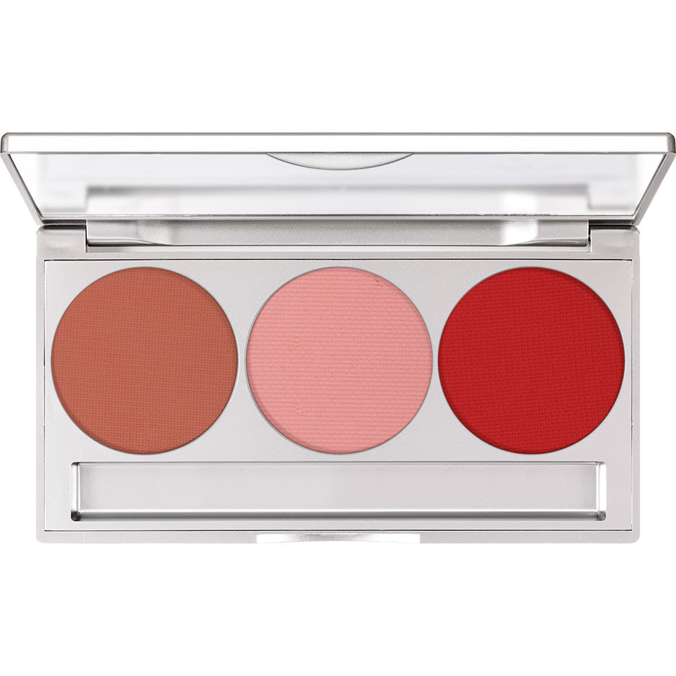 Kryolan Trio Blusher Magnetic Blush Palette Statement