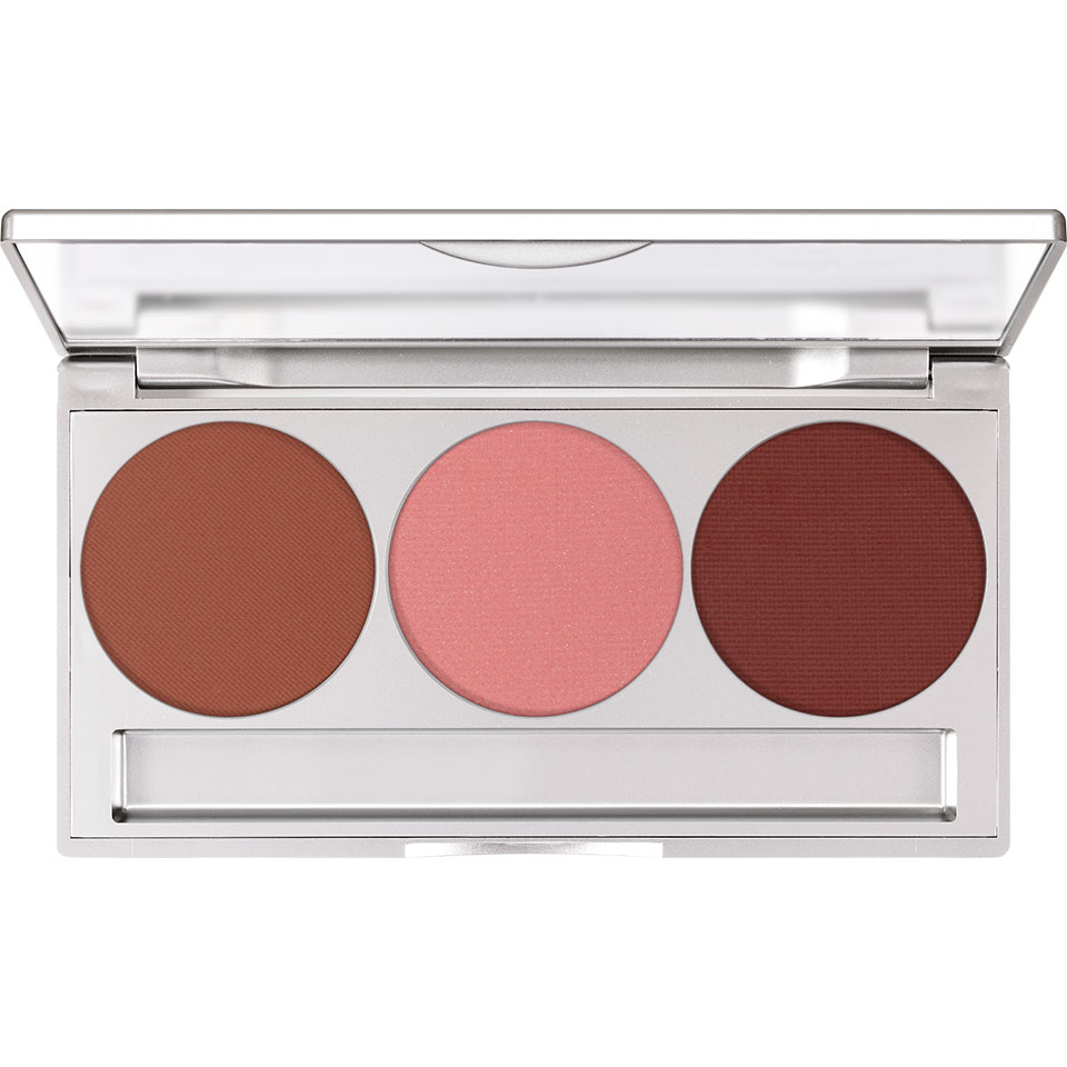 Kryolan Trio Blusher Magnetic Blush Palette Subtle