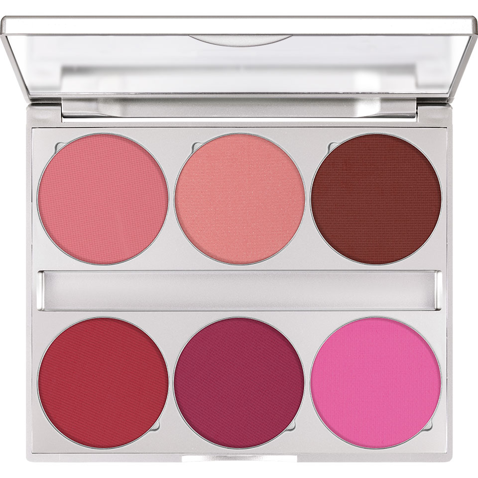 Paletă Kryolan Magnetic Blusher 6 farduri de obraz în floare