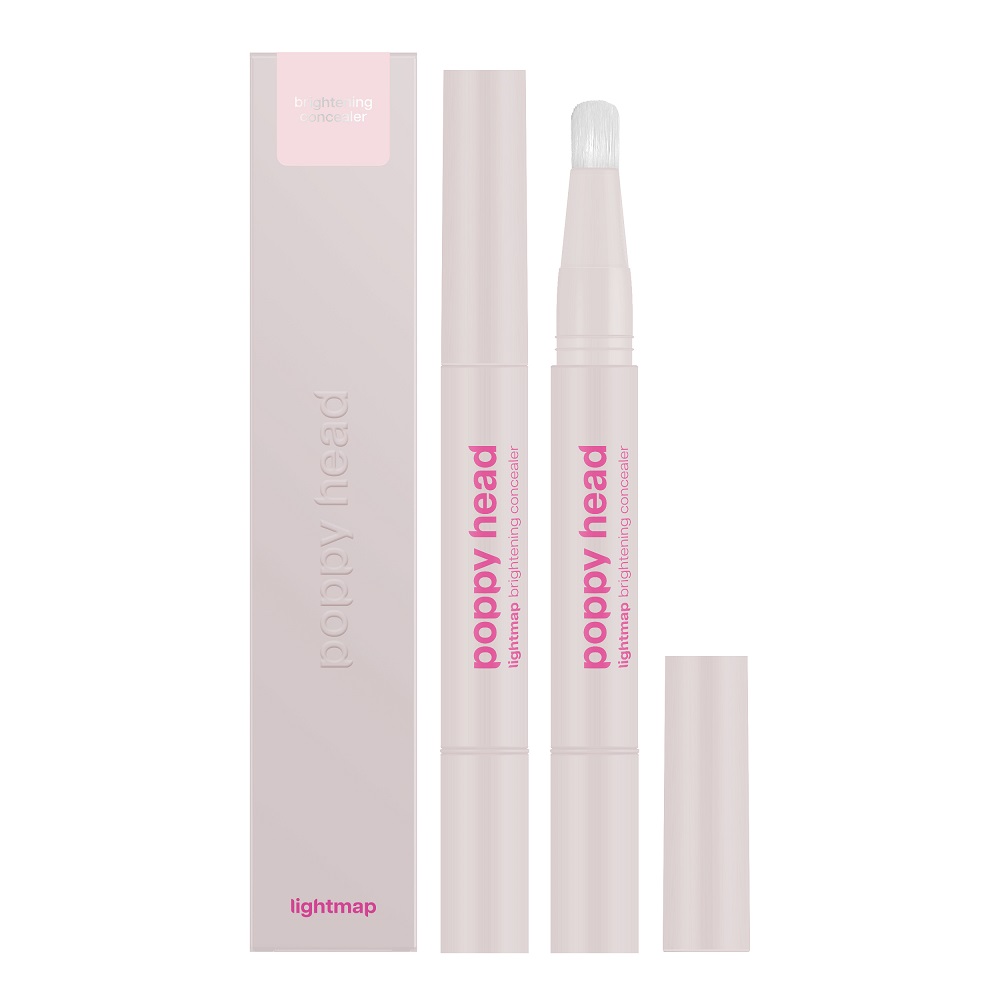 Corector iluminator și remodelant Poppy Head Lightmap Illuminating and Remodelling Concealer