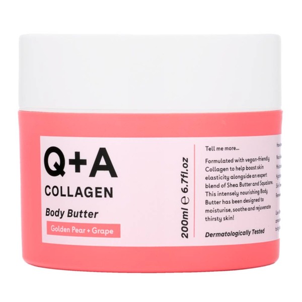 Q+A Unt de corp puternic hrănitor care stimulează colagenul 200ml