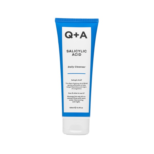 Q+A Gel de curățare facială cu acid salicilic 125ml