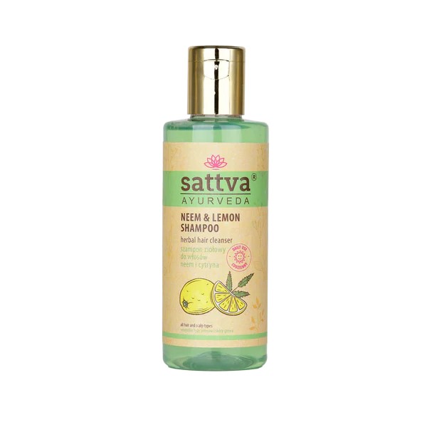 Sattva Herbal Șampon pentru păr Neem și lămâie 210ml
