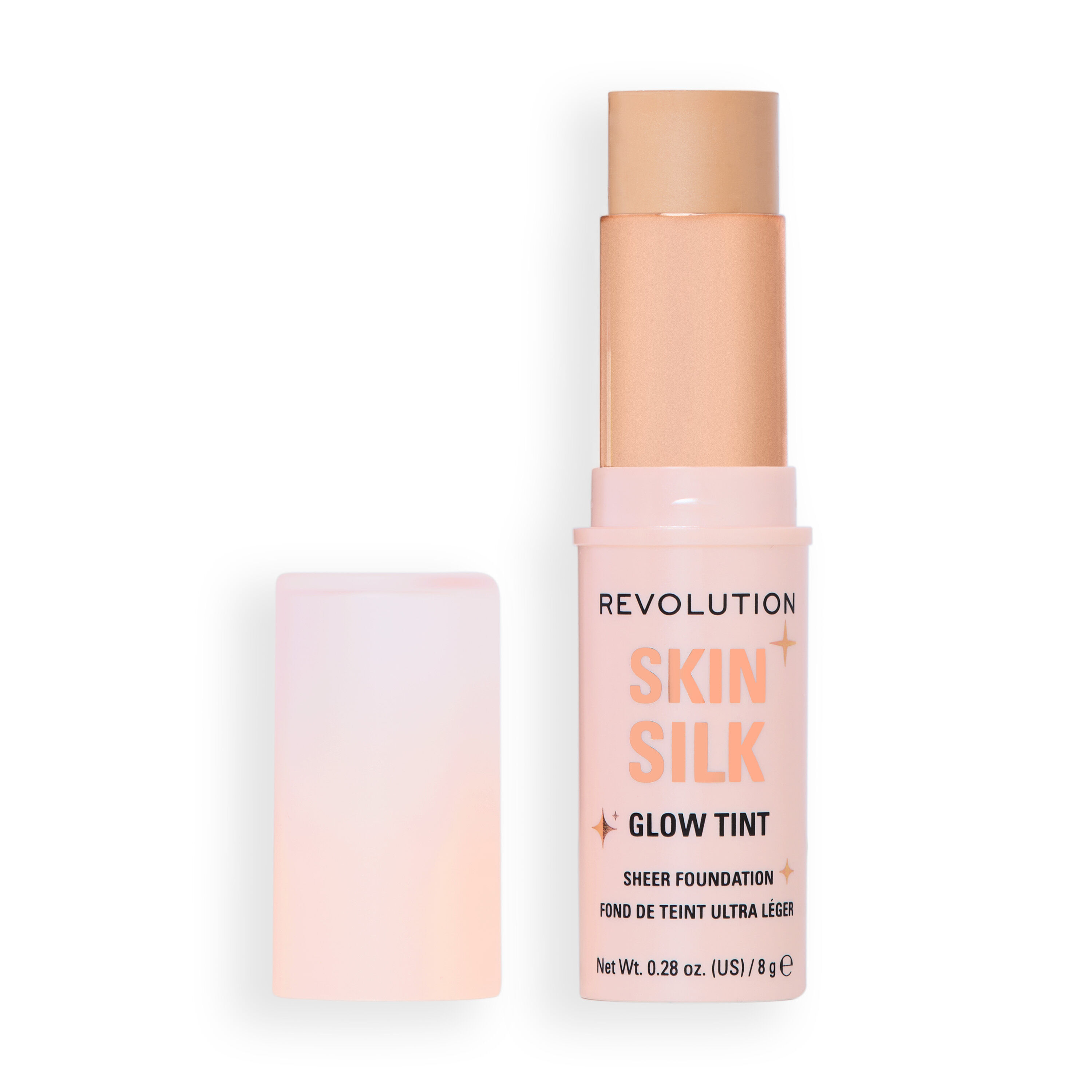 Makeup Revolution Skin Silk Glow Tint Illuminating Stick Foundation Light Neutral