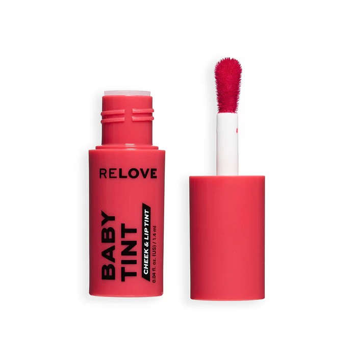 Makeup Revolution Relove Baby Tint Lip &amp; Cheek Blush multifuncțional Fuchsia