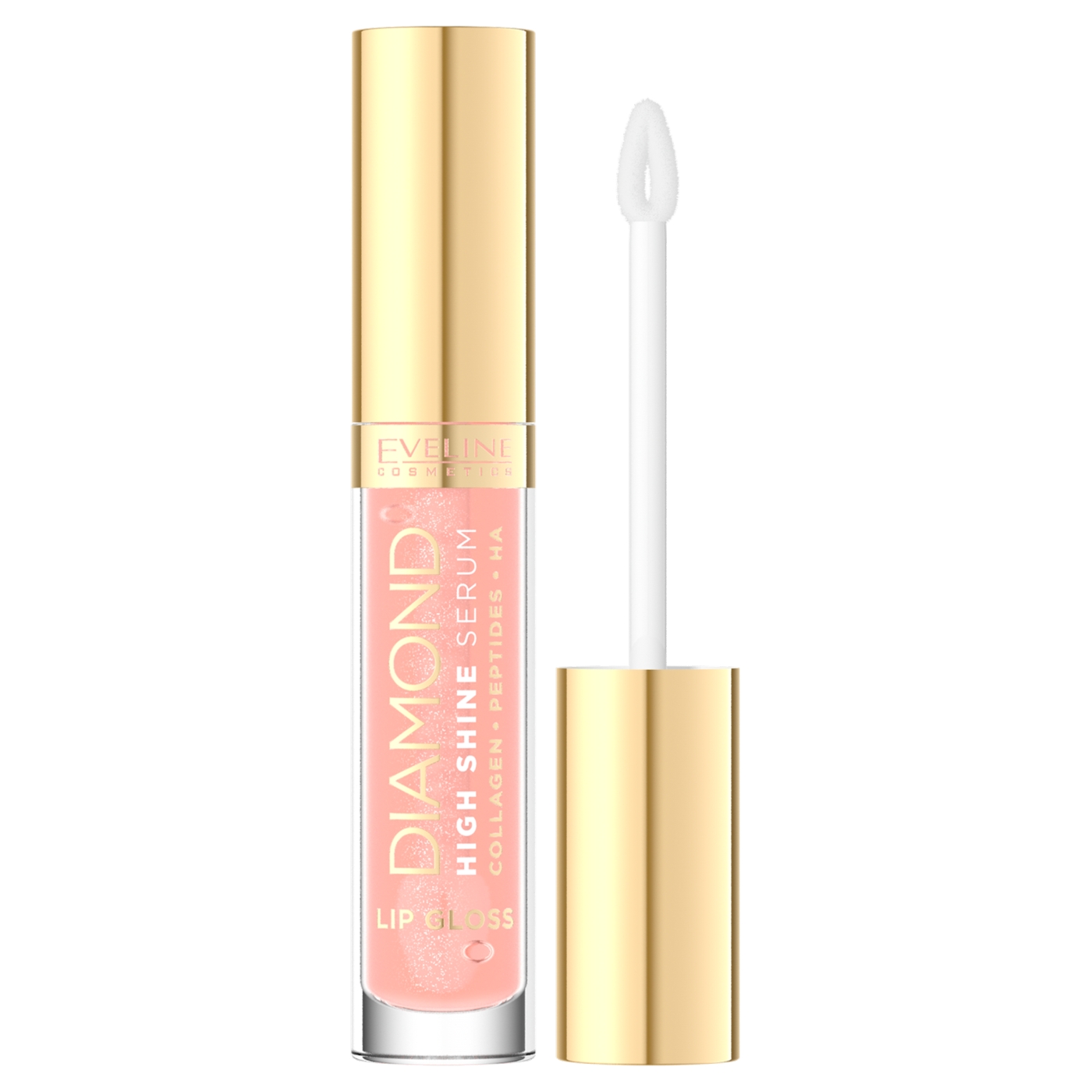 Eveline Diamond High Shine Serum Lip Gloss 17 Juicy Peach