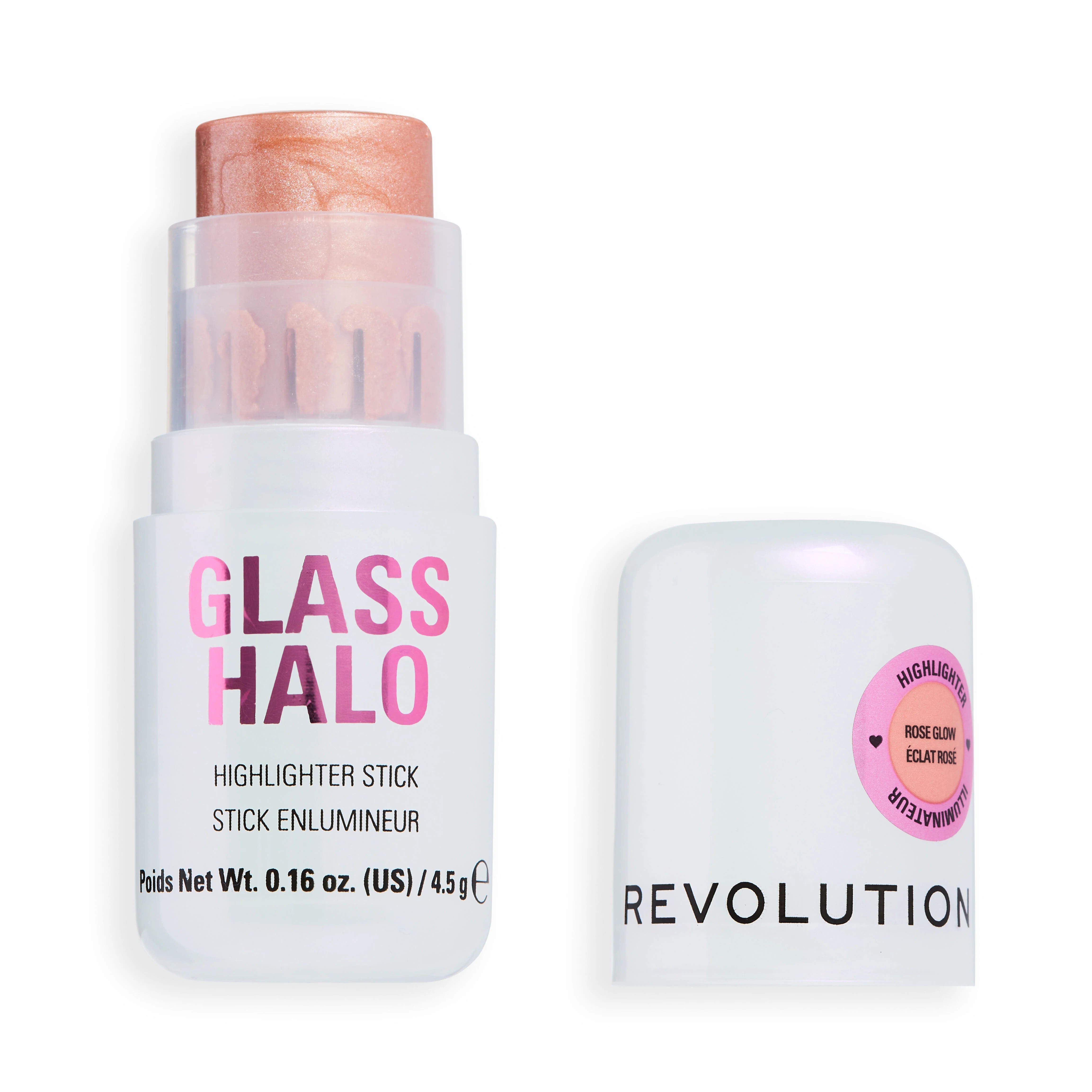 Makeup Revolution Glass Halo Highlighter Stick Rose Glow