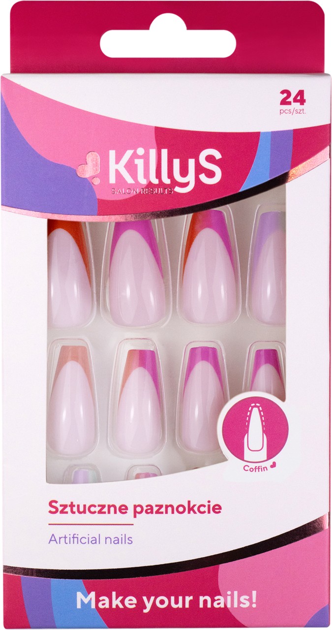 KillyS Unghii artificiale franceze pentru sicriu