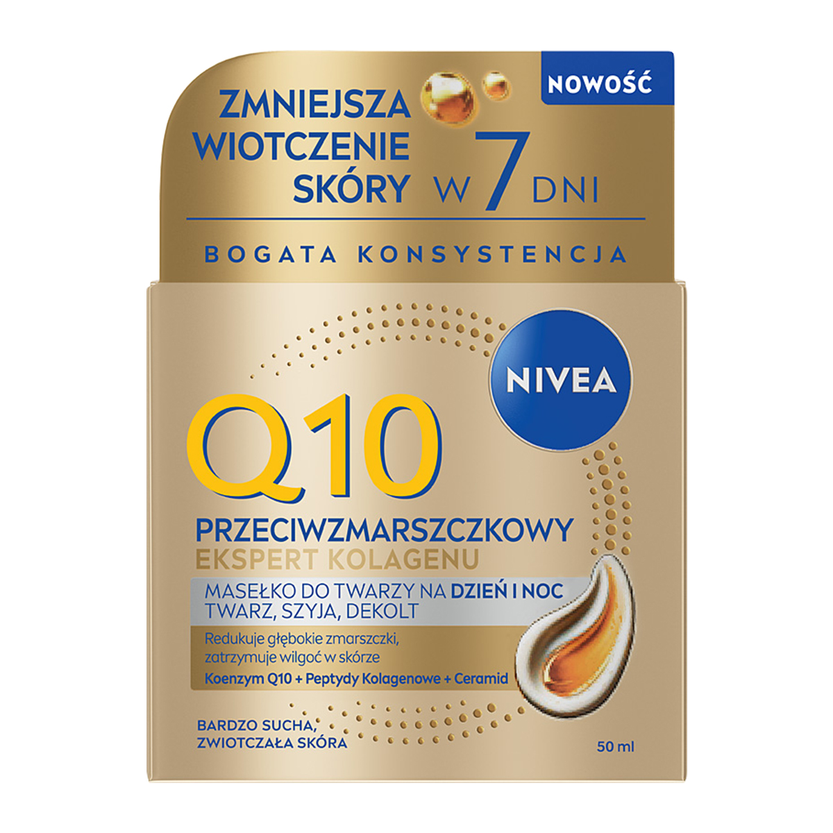NIVEA Q10 Antirid Colagen Expert Cremă de față 50ml