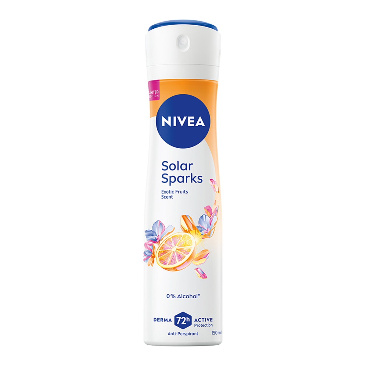 NIVEA Solar Sparks Spray antiperspirant pentru femei 72h Protecție 150ml