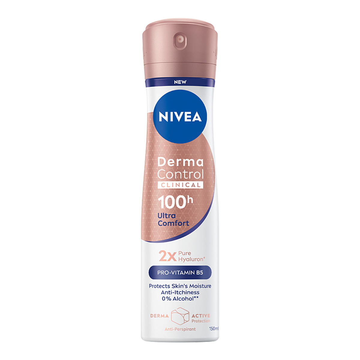 NIVEA Derma Control Clinical Ultra Comfort Spray Antiperspirant 100h Protecție 150ml