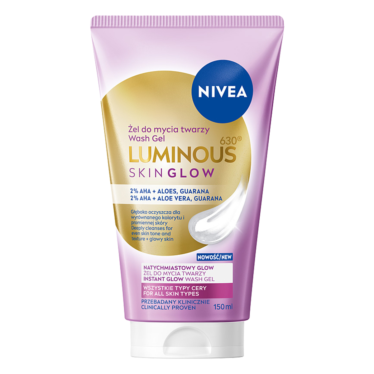 Gel de spălare facială NIVEA Luminous630 Skin Glow 150ml