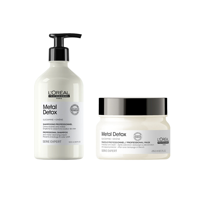 Loreal Professionnel Set șampon + mască de păr Metal Detox