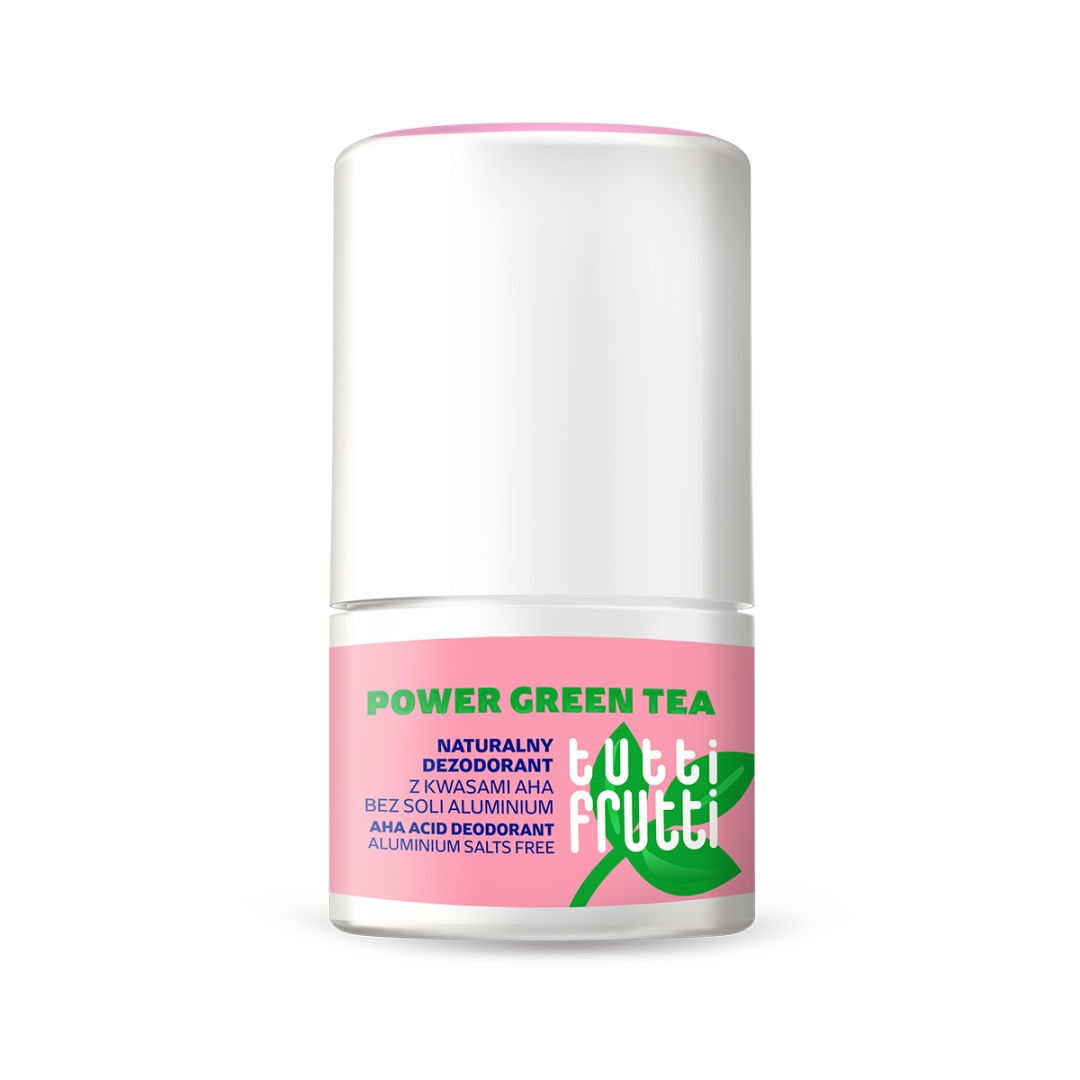 Farmona Tutti Frutti Deodorant natural cu acizi AHA fără sare aluminiu putere ceai verde 50ml