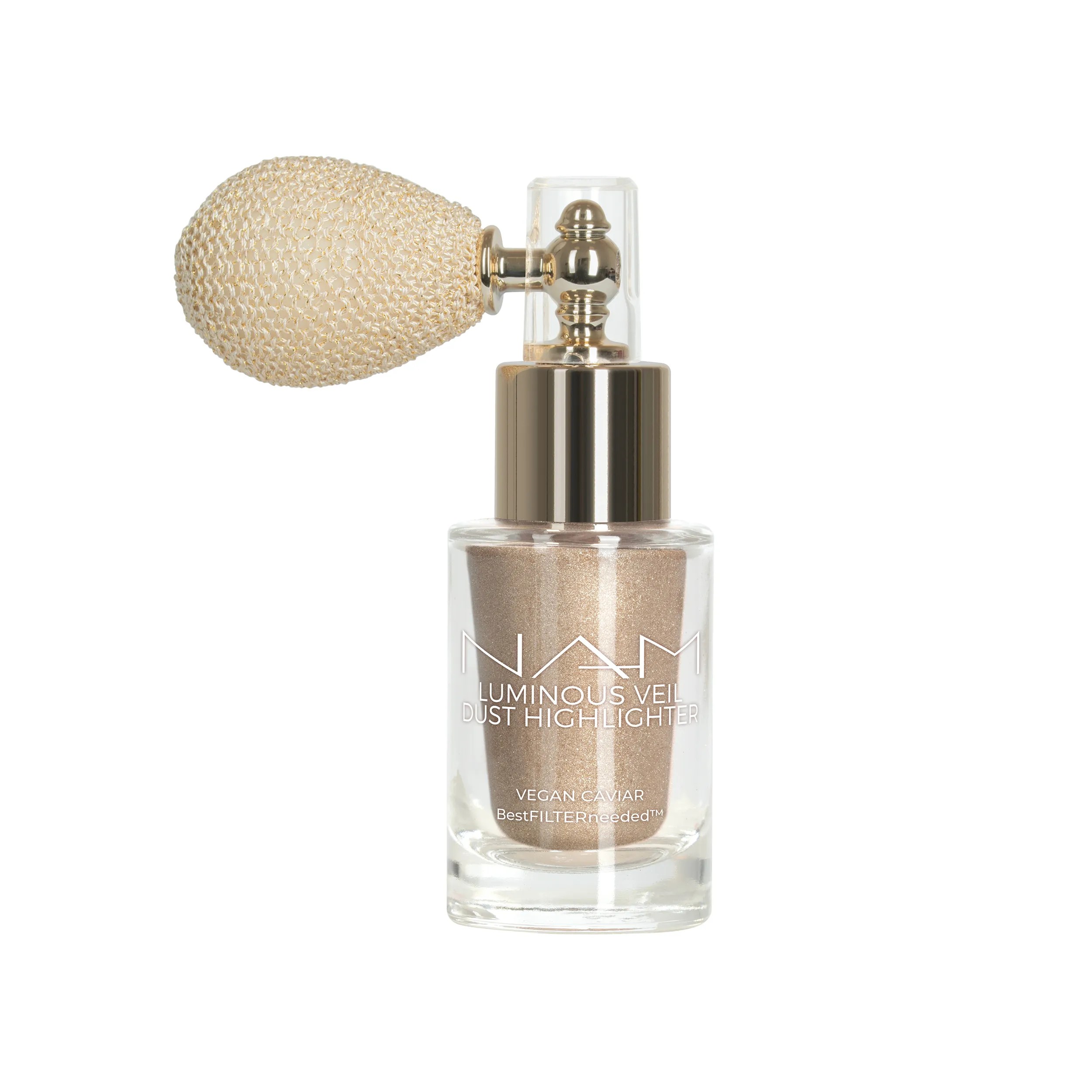 NAM Luminous Veil Dust Highlighter Powder pentru față și corp